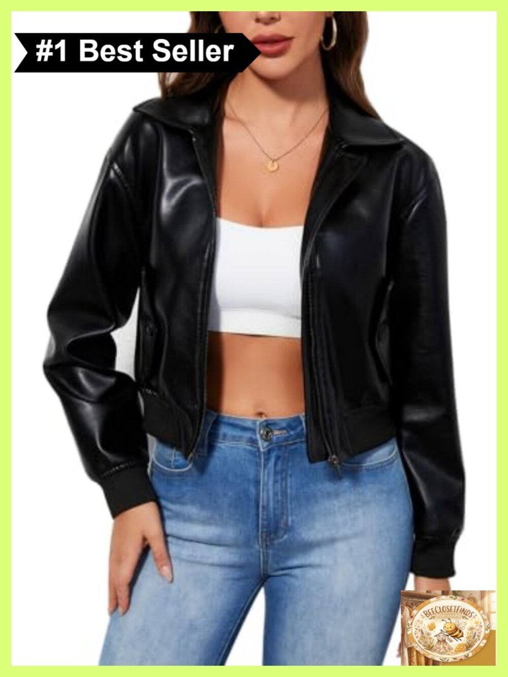 Faux Leather Moto Biker Jacket Crop Punk Rivet Belt Short PU Leather